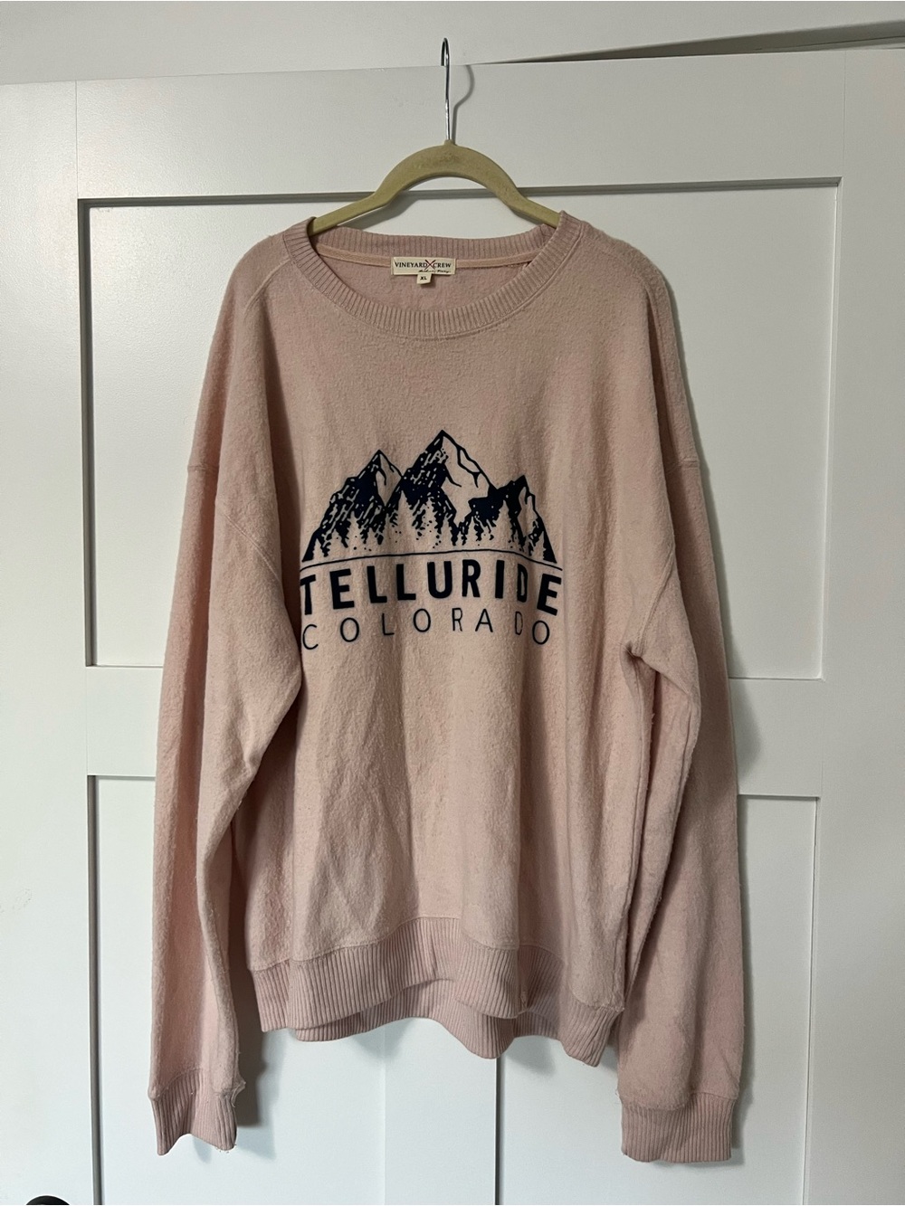 Super Soft Pink Telluride Colorado Crewneck